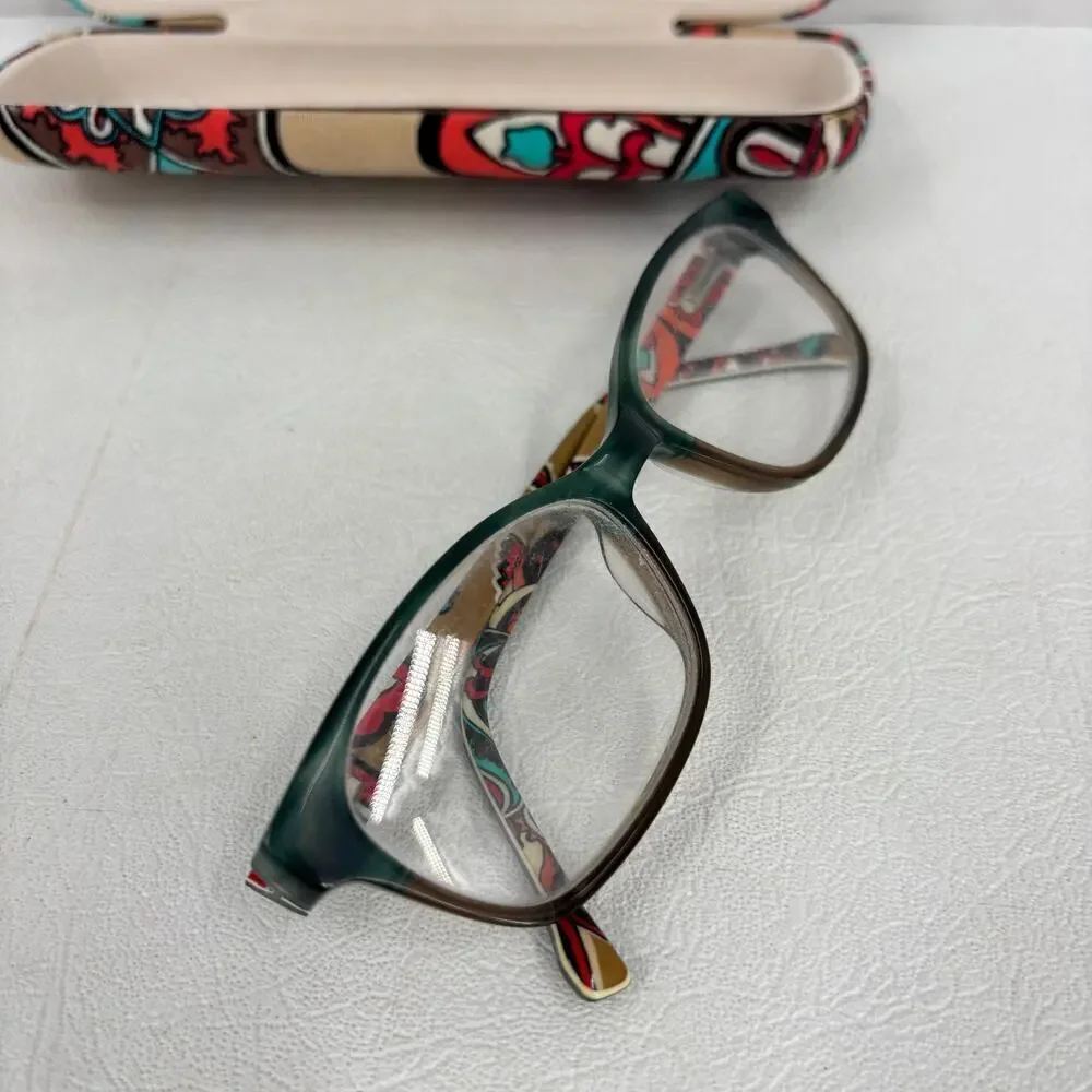 Vera‎ Bradley Eyeglasses Frames Lenses and Glasses Case For Parts